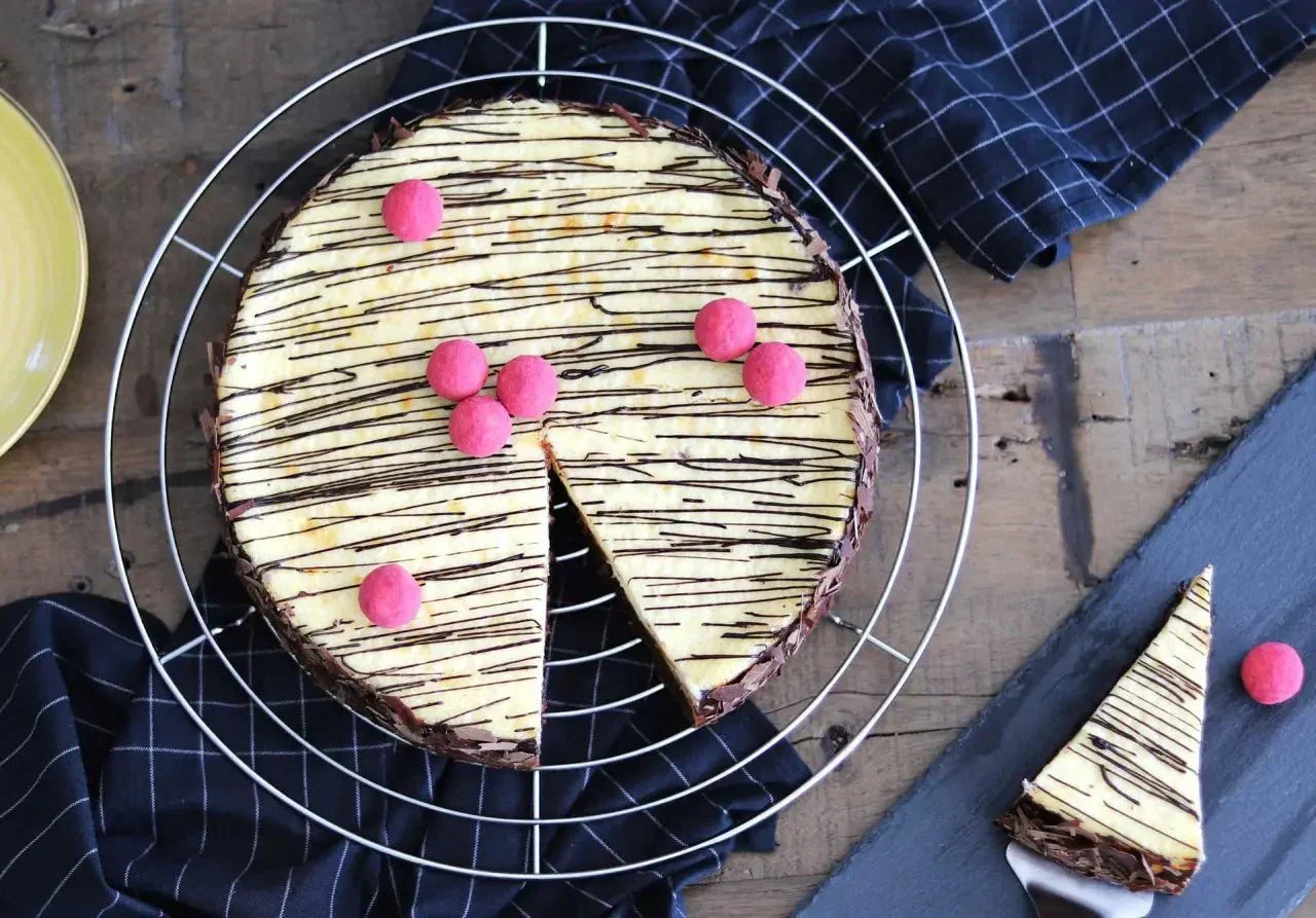 Käsekuchen mit Brownieboden Rausch