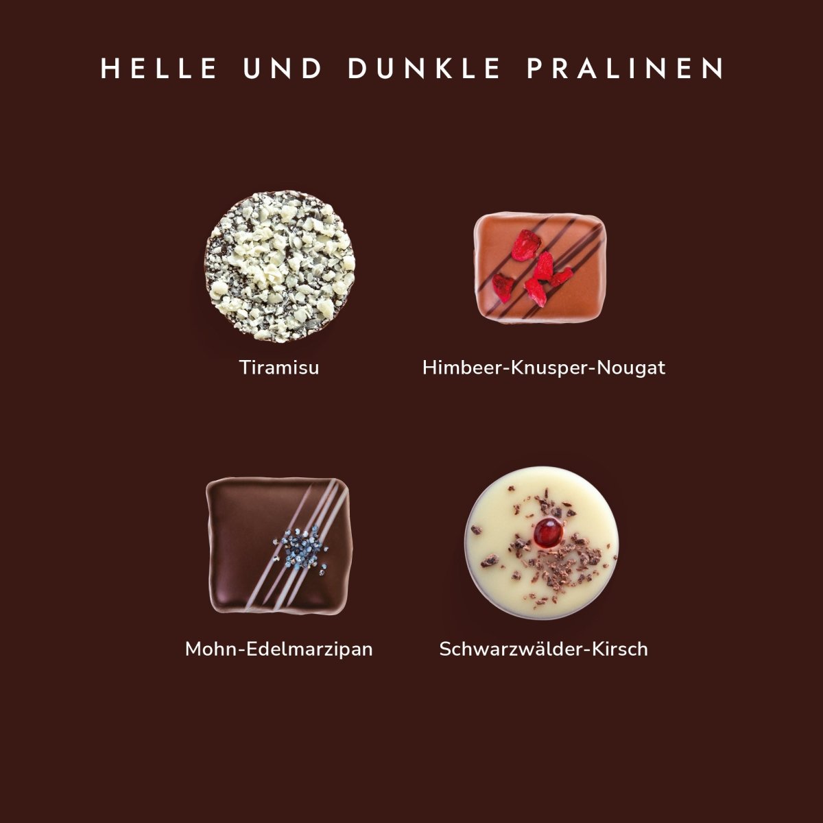 HELLE UND DUNKLE PRALINEN - Rausch
