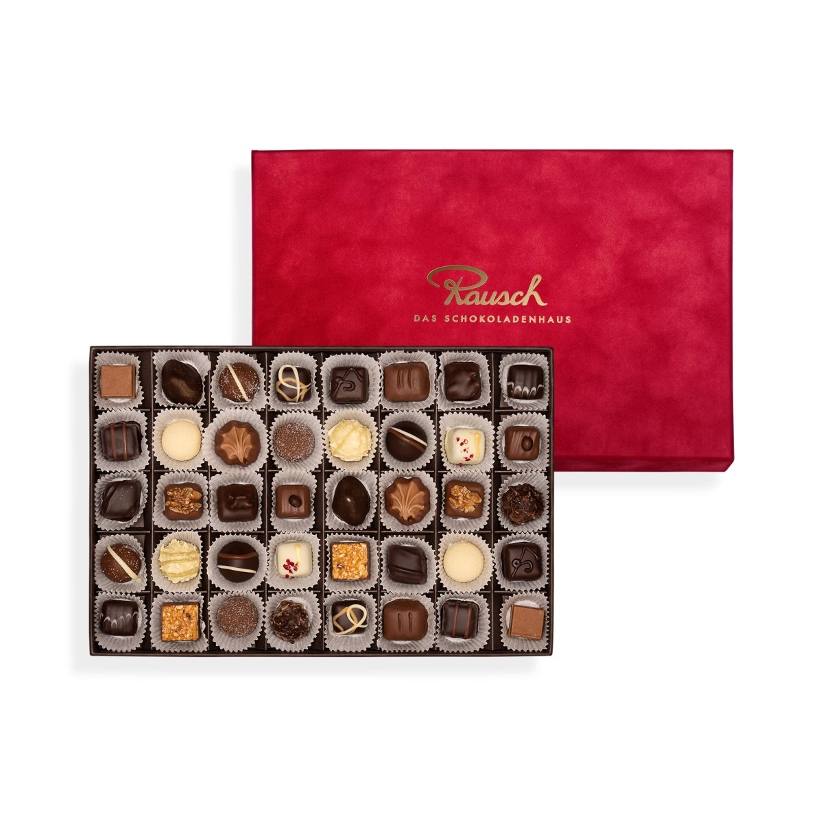 PREMIUM-SCHATULLE SAMT ROT - Rausch