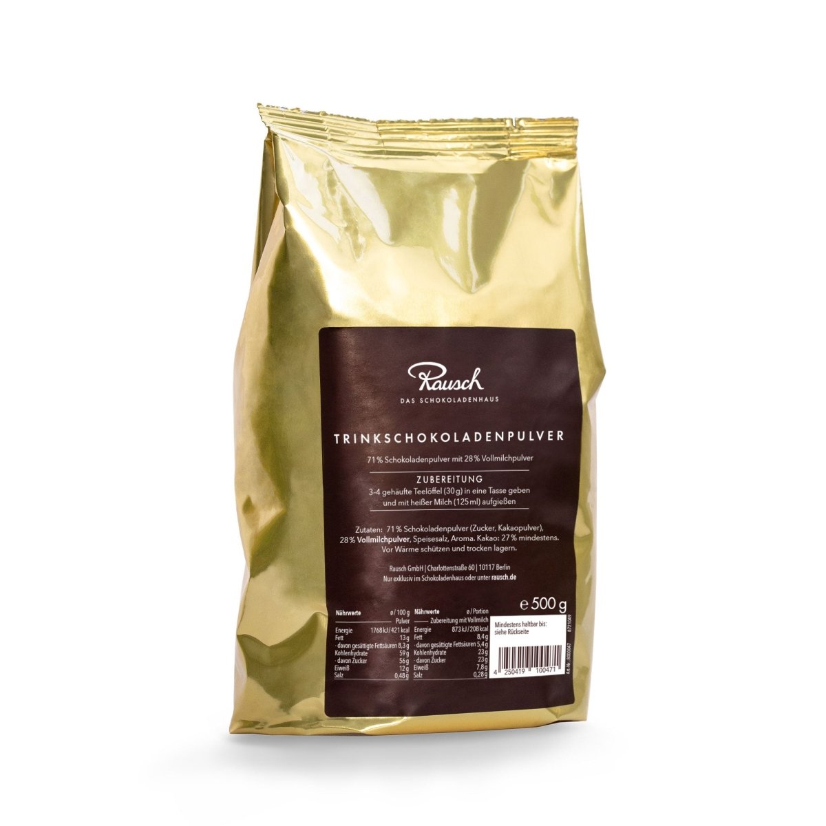 TRINKSCHOKOLADEN-PULVER VOLLMILCH - Rausch