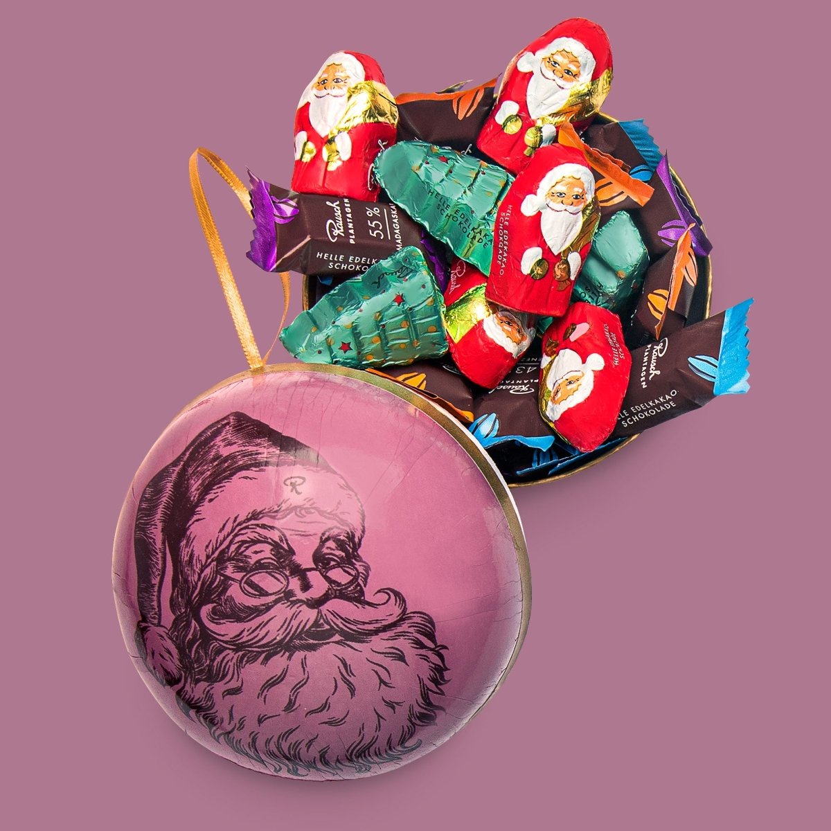 SCHOKOLADENMISCHUNG VOLLMILCH IN WEIHNACHTSKUGEL - Rausch