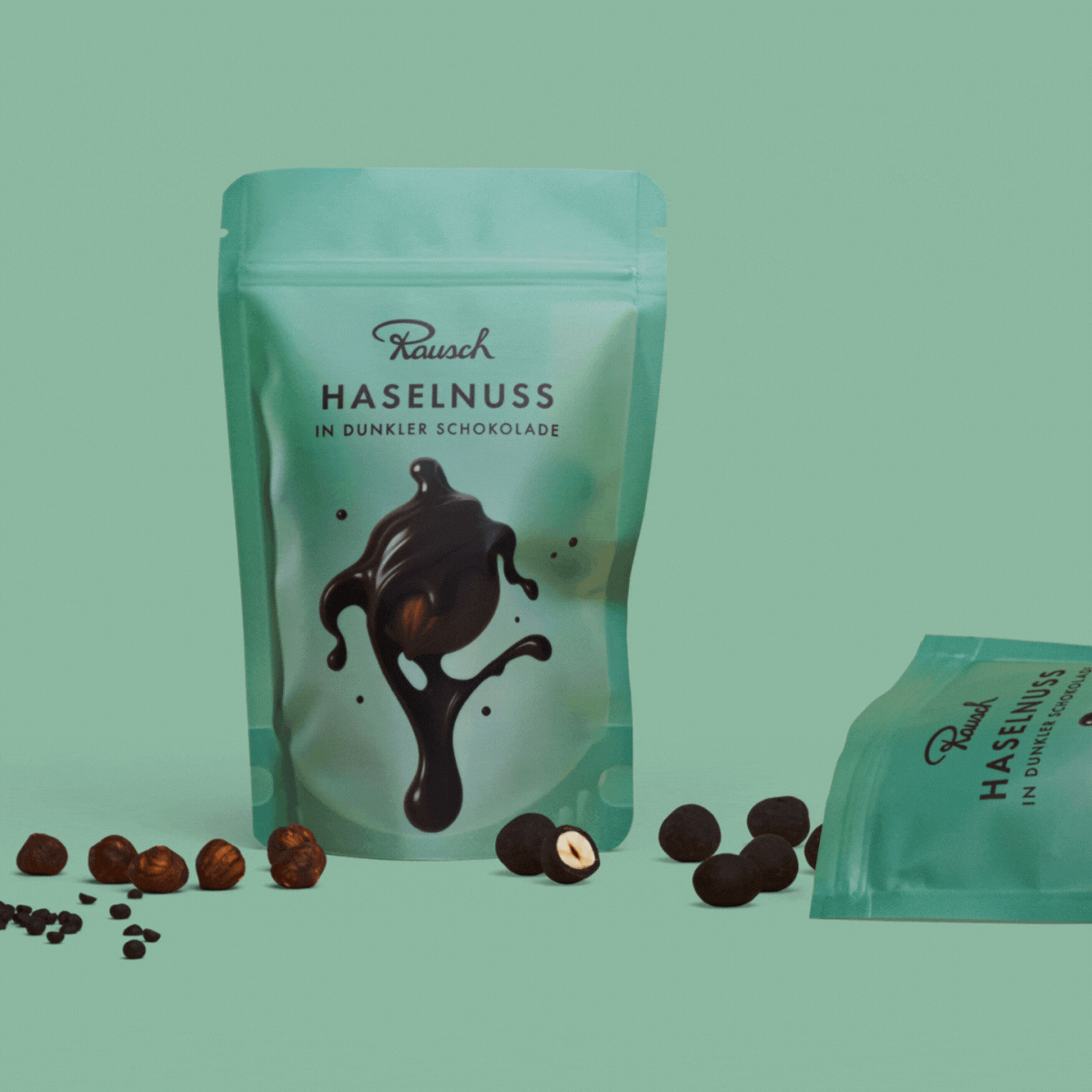 SCHOKOLIERTE HASELNUSS PERU 60% - Rausch