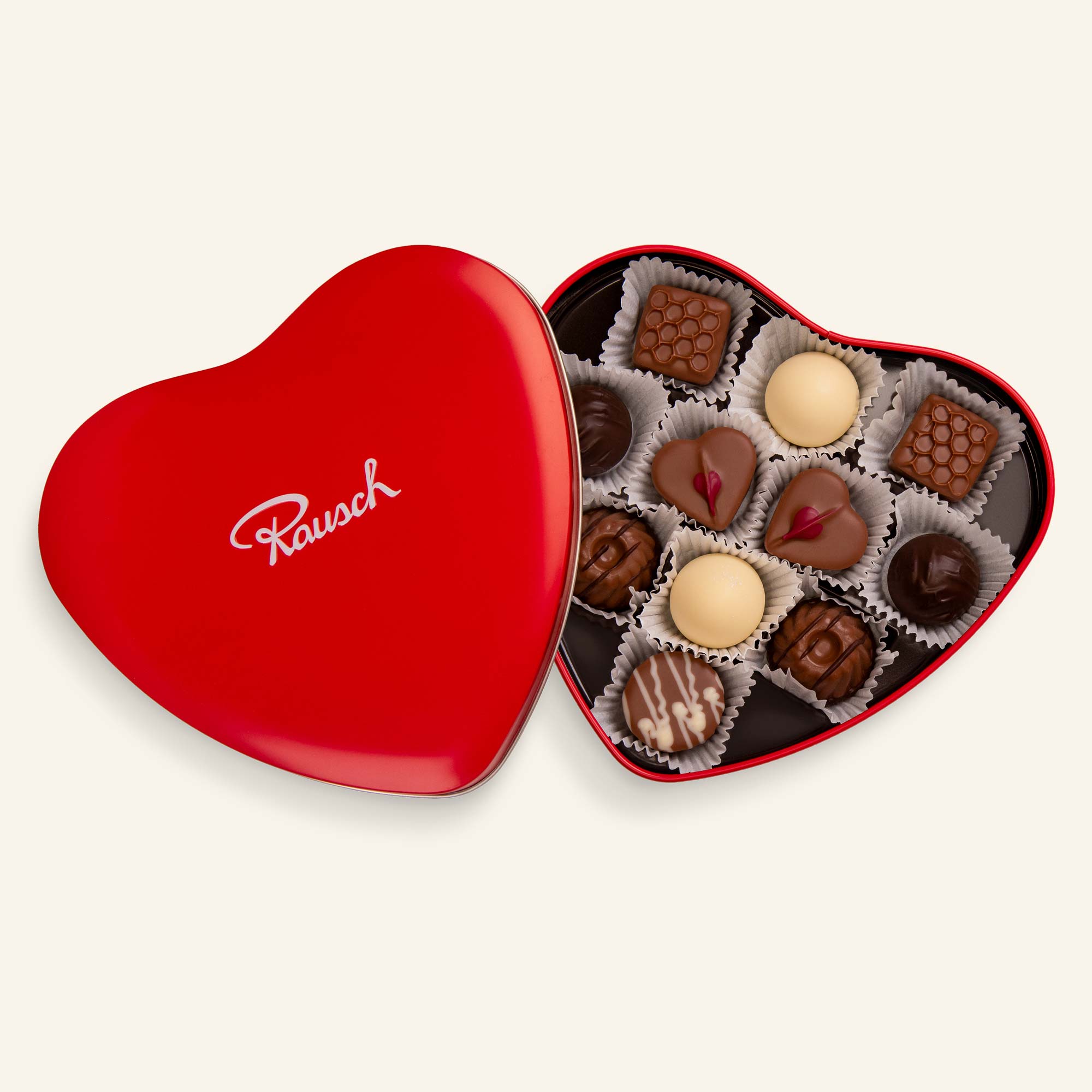 HERZ GESCHENKDOSE TRÜFFEL & PRALINEN | 11 St. Rausch