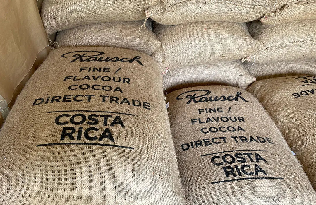 Rausch Jutesack mit Edelkakaobohnen aus Costa Rica