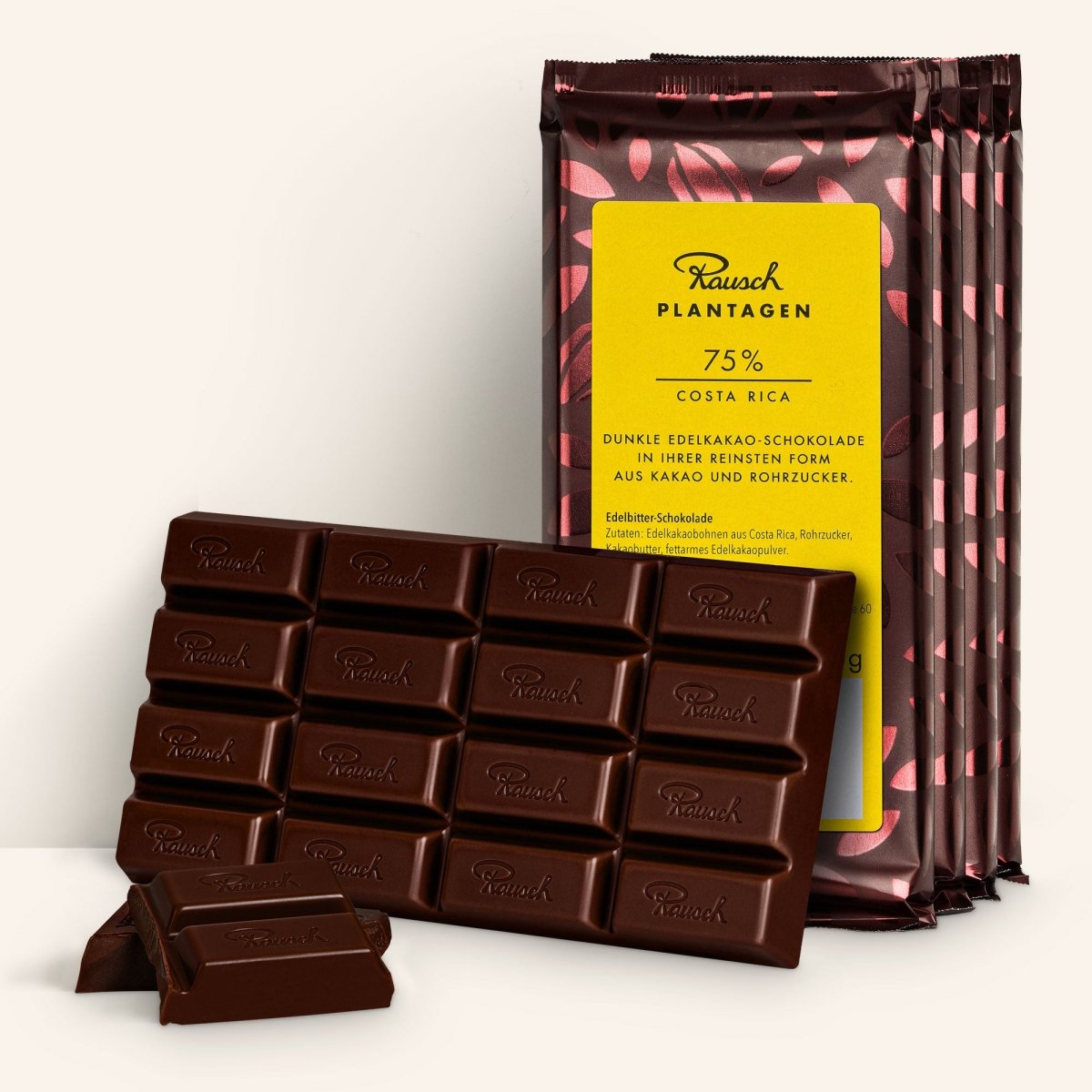Bundle aus Rausch Plantagen Costa Rica 75% Schokolade