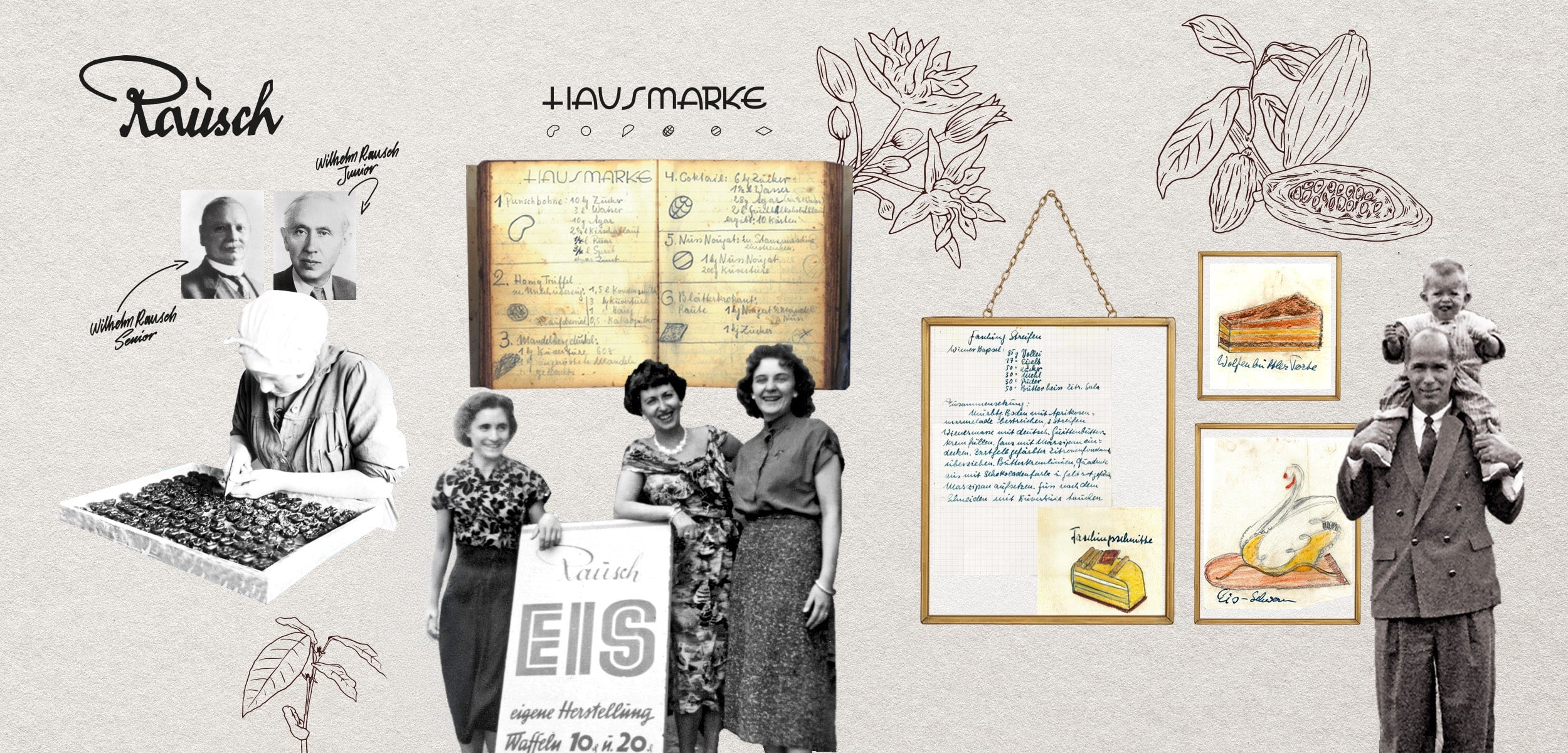 collage unsere geschichte desk