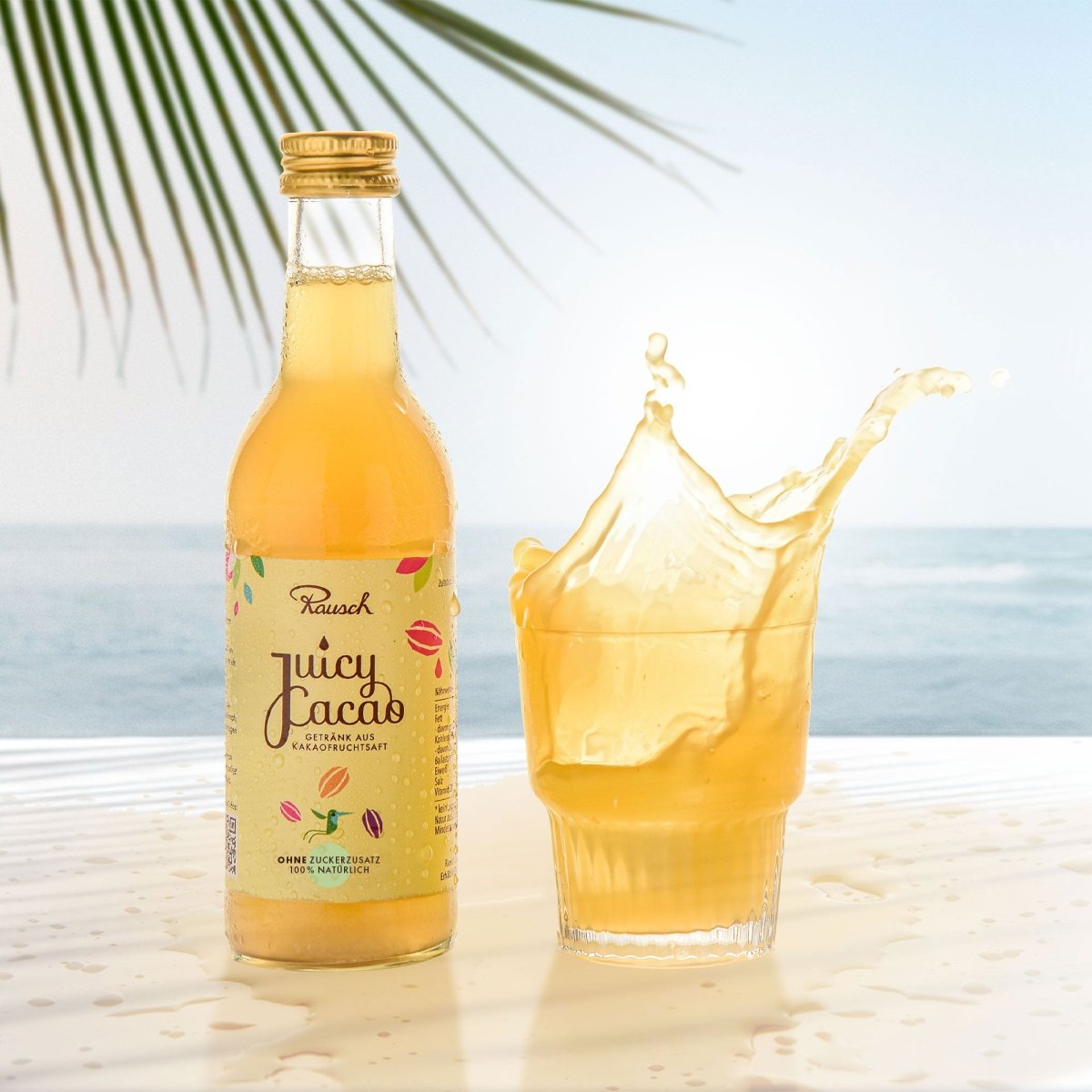 Rausch sommerliches Kakaofruchtsaftgetränk "Juicy Cacao"
