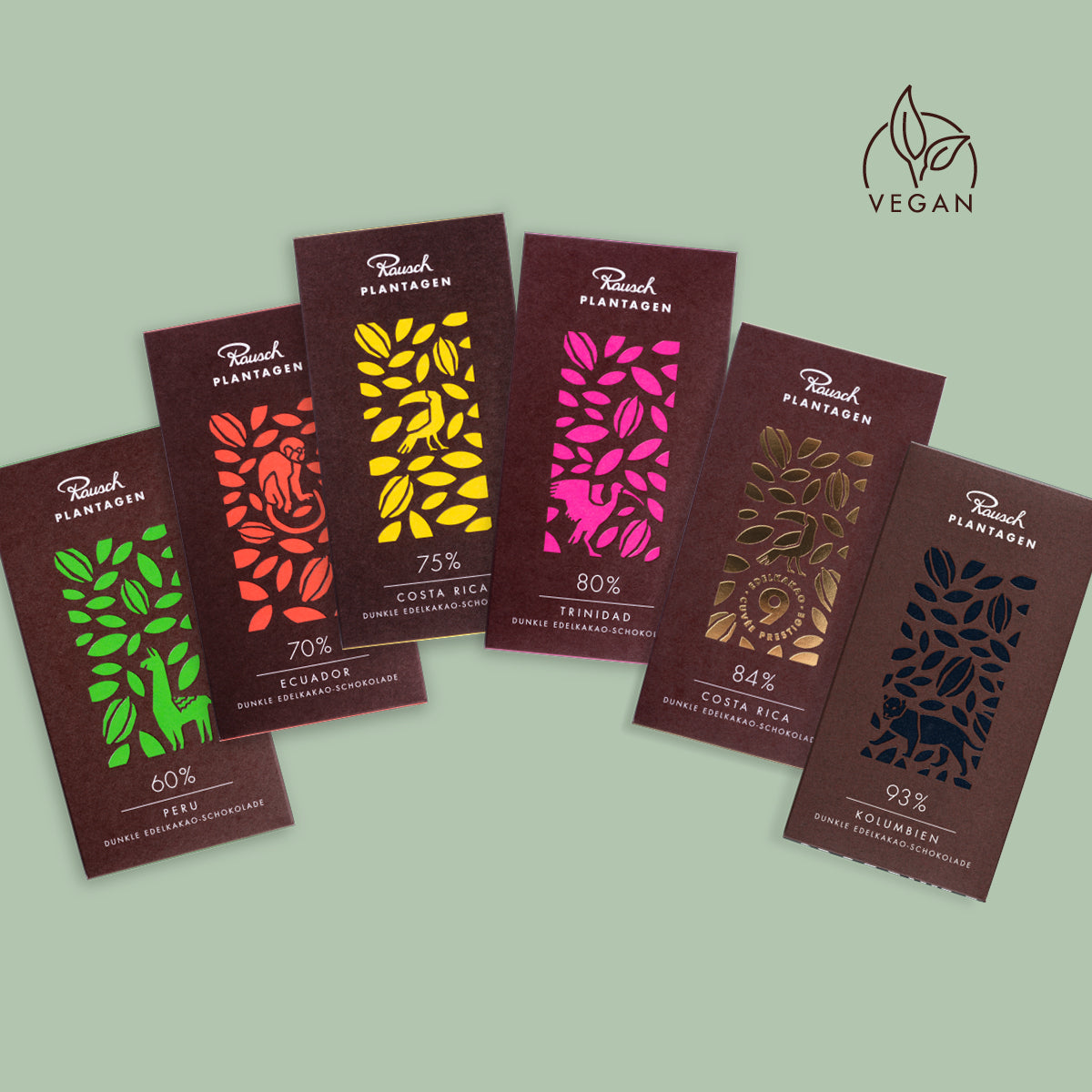 VEGANES EDELKAKAO-TAFEL-SET