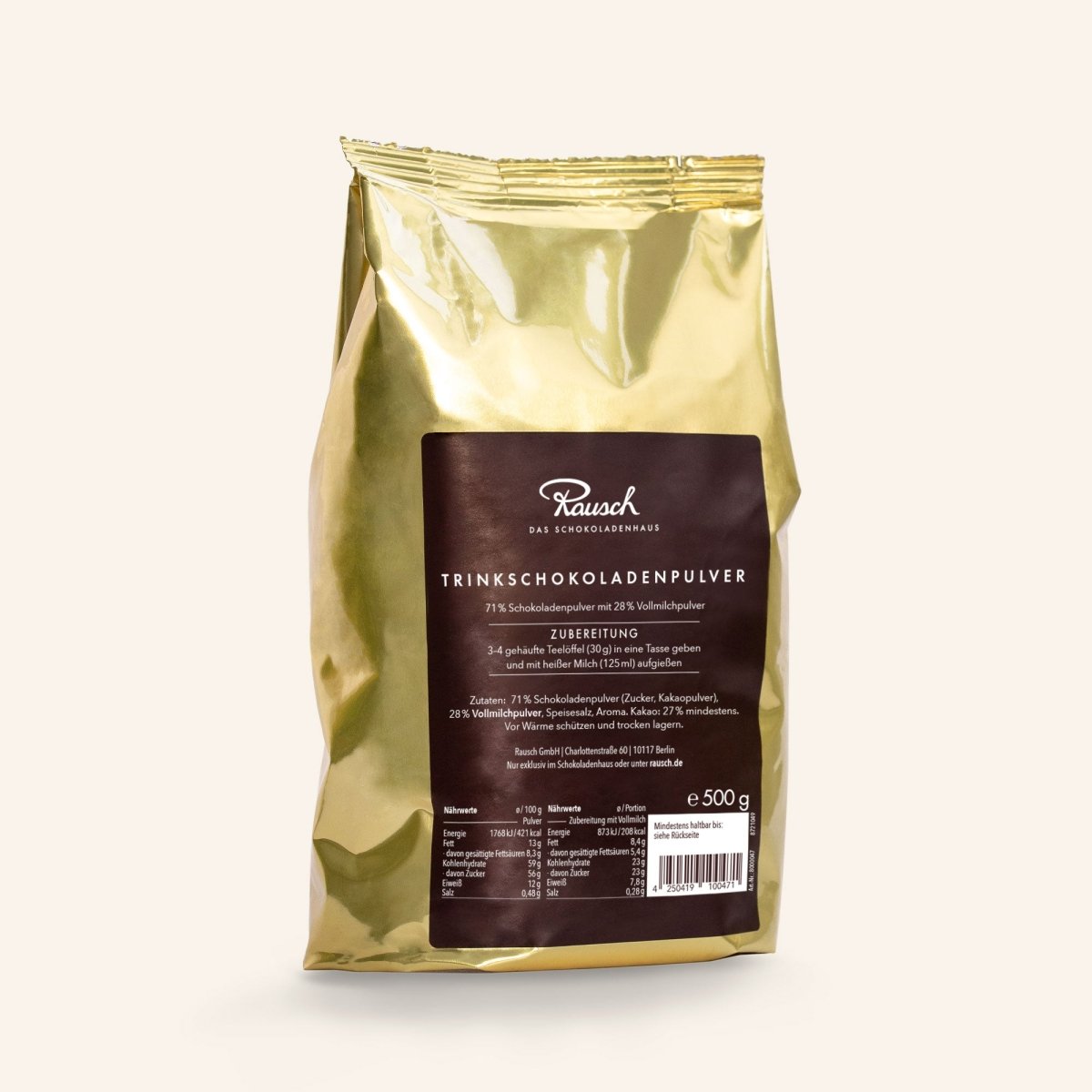 TRINKSCHOKOLADEN-PULVER VOLLMILCH - Rausch