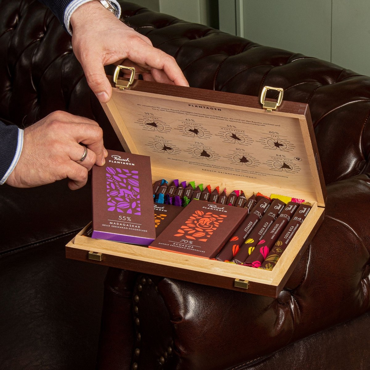 ›RAUSCH PLANTAGEN‹ HOLZ SCHATULLE - Rausch