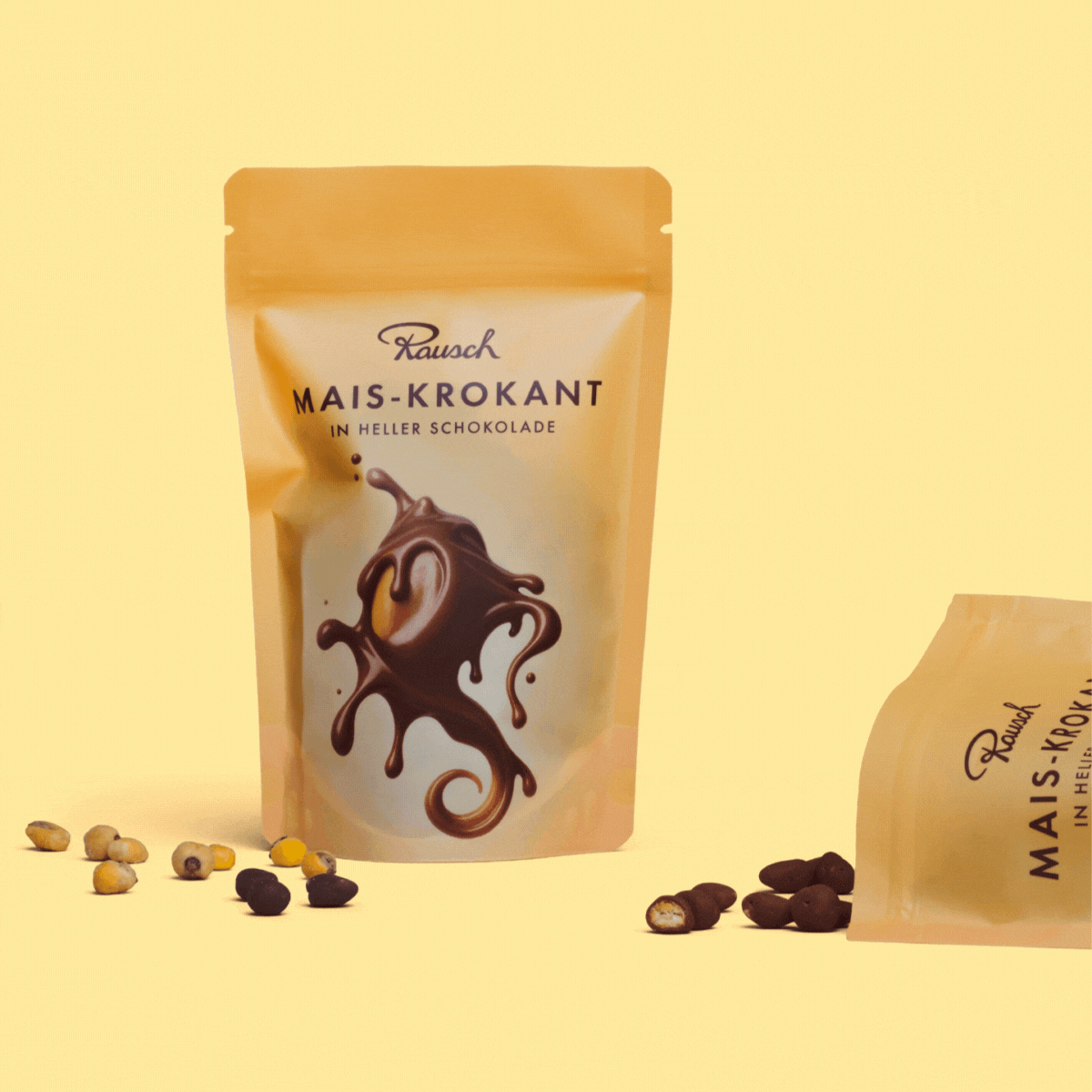 SCHOKOLIERTES MAIS-KROKANT 43% - Rausch