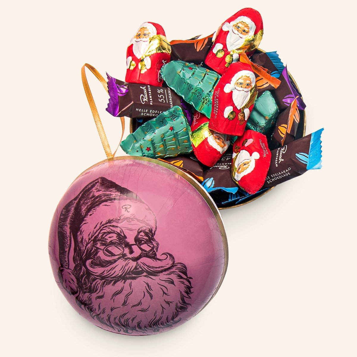 SCHOKOLADENMISCHUNG VOLLMILCH IN WEIHNACHTSKUGEL - Rausch