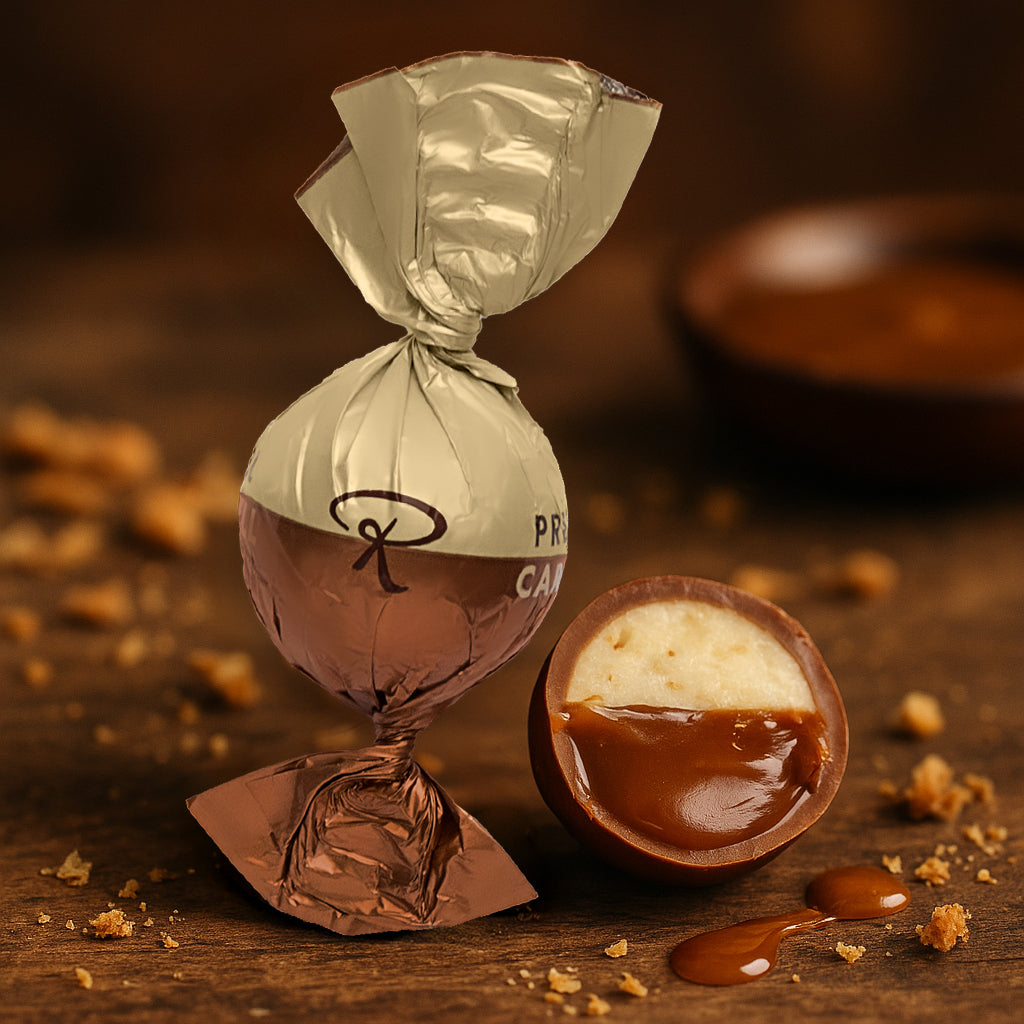 Duo Pralinenkugel Brezel Karamell 10g 