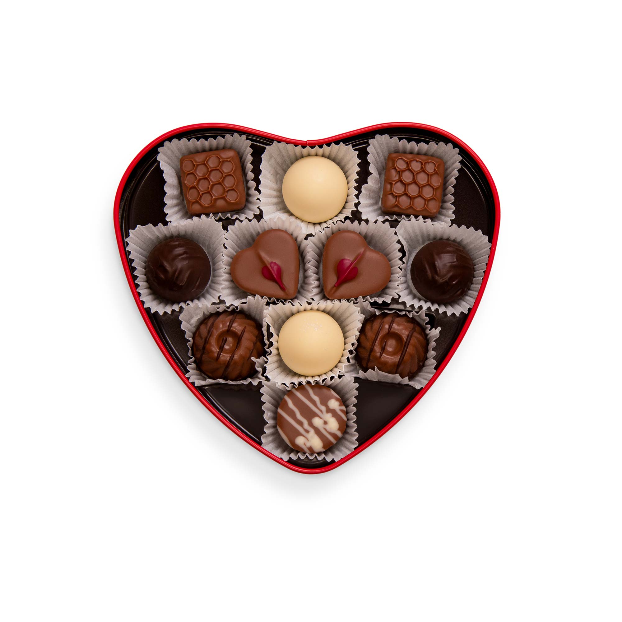 HERZ GESCHENKDOSE TRÜFFEL & PRALINEN | 11 St. Rausch