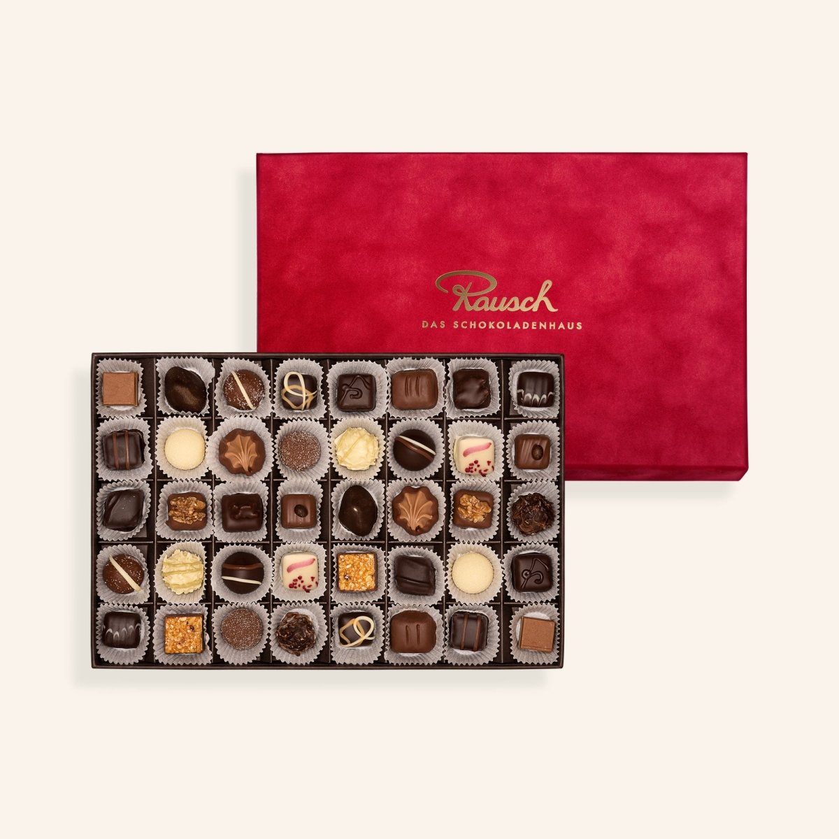 PREMIUM-SCHATULLE SAMT ROT - Rausch