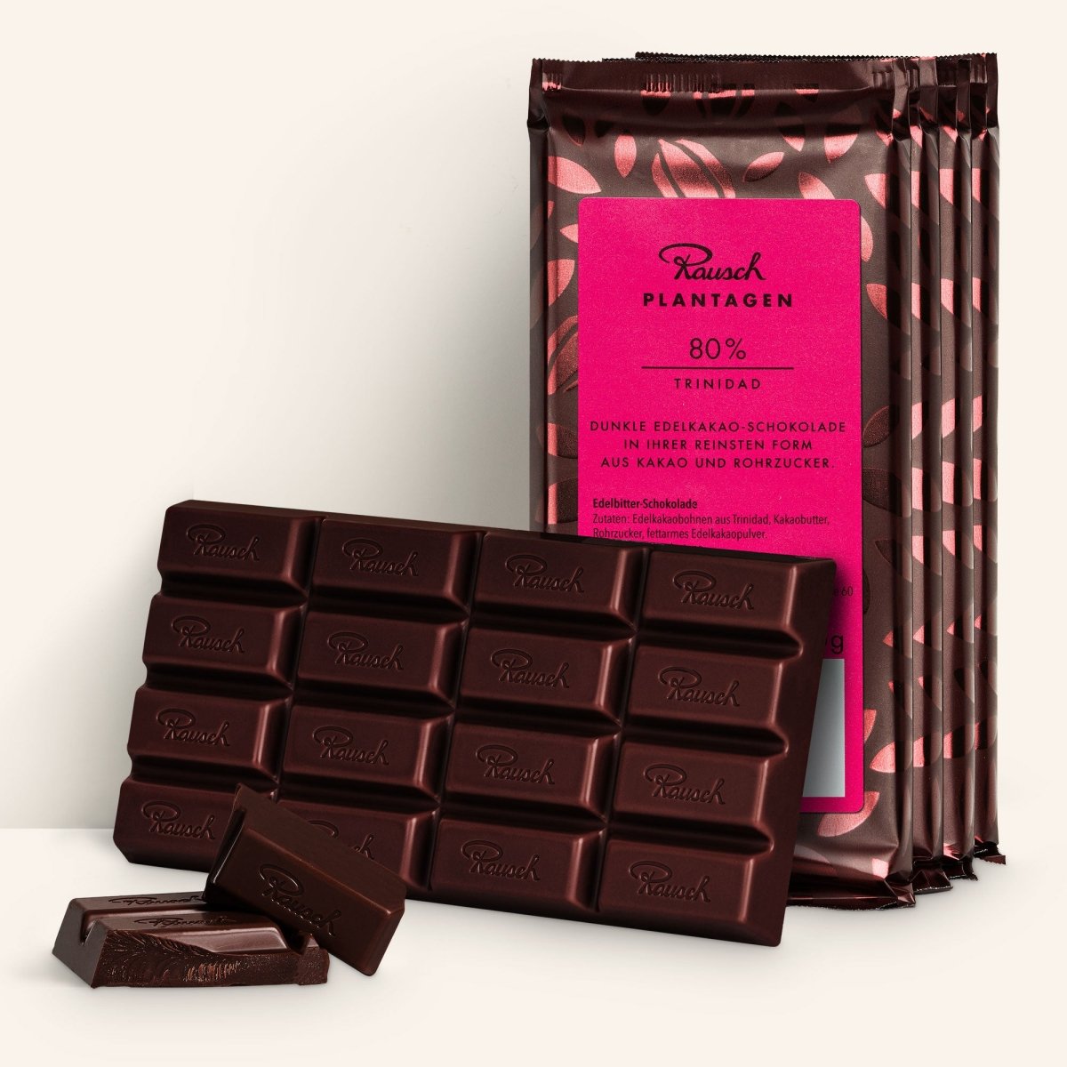 Bundle aus Rausch Plantagen Trinidad 80% Schokolade